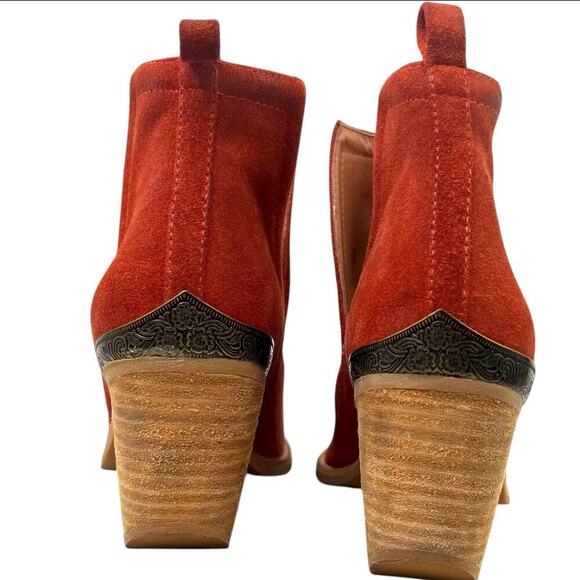 JEFFREY CAMPBELL for FP Comwell Ankle Boots in Rust Women's Size 8 - Picture 9 of 16